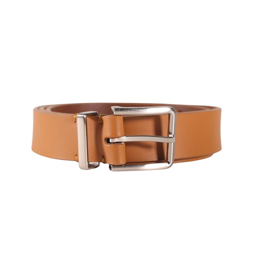 Calvin Klein Tan Genuine Leather Men’s Belt – Large (38/40) - Silver Buckle-NWT